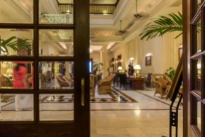 5. the lobby of the Strand Hotel in Yangon
