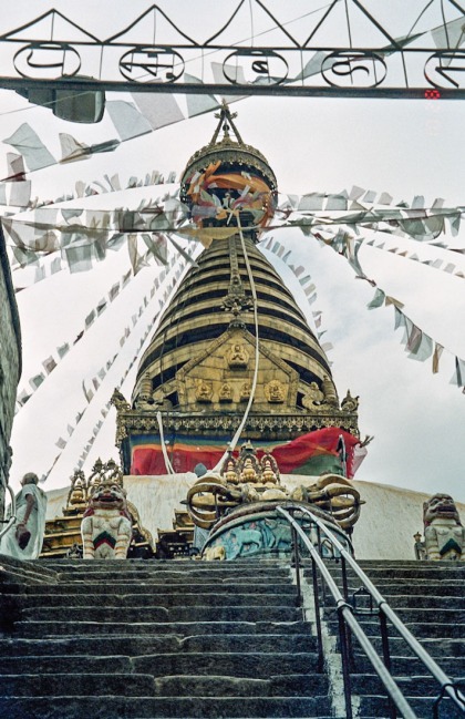 swayambhu at the top